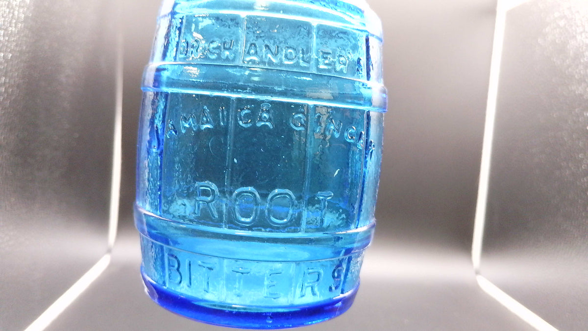 Wheaton Blue Glass Dr. Chandler's Jamaica Ginger Root