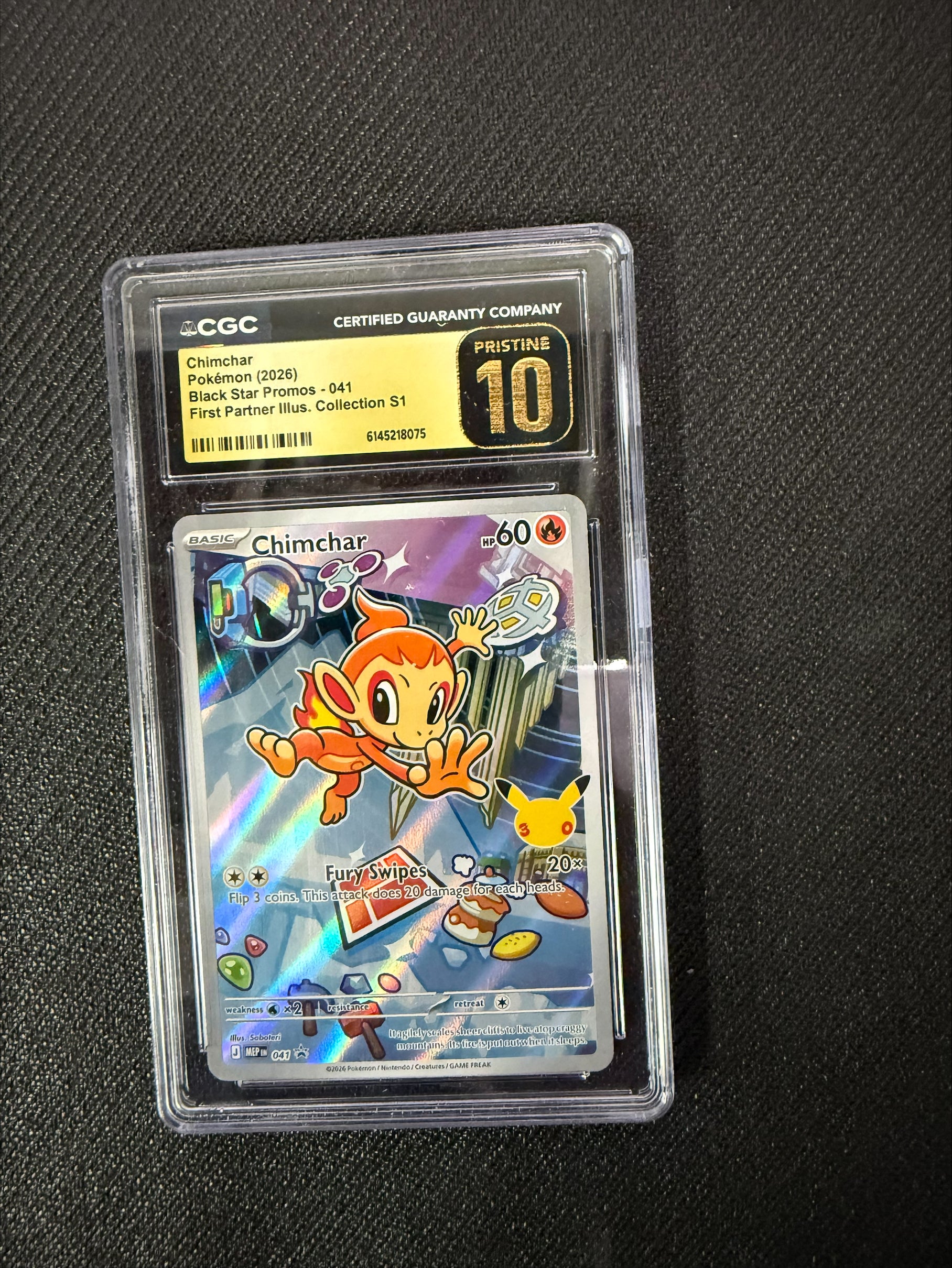 Chimchar - Blackstar promo 041 - CGC Pristine 10