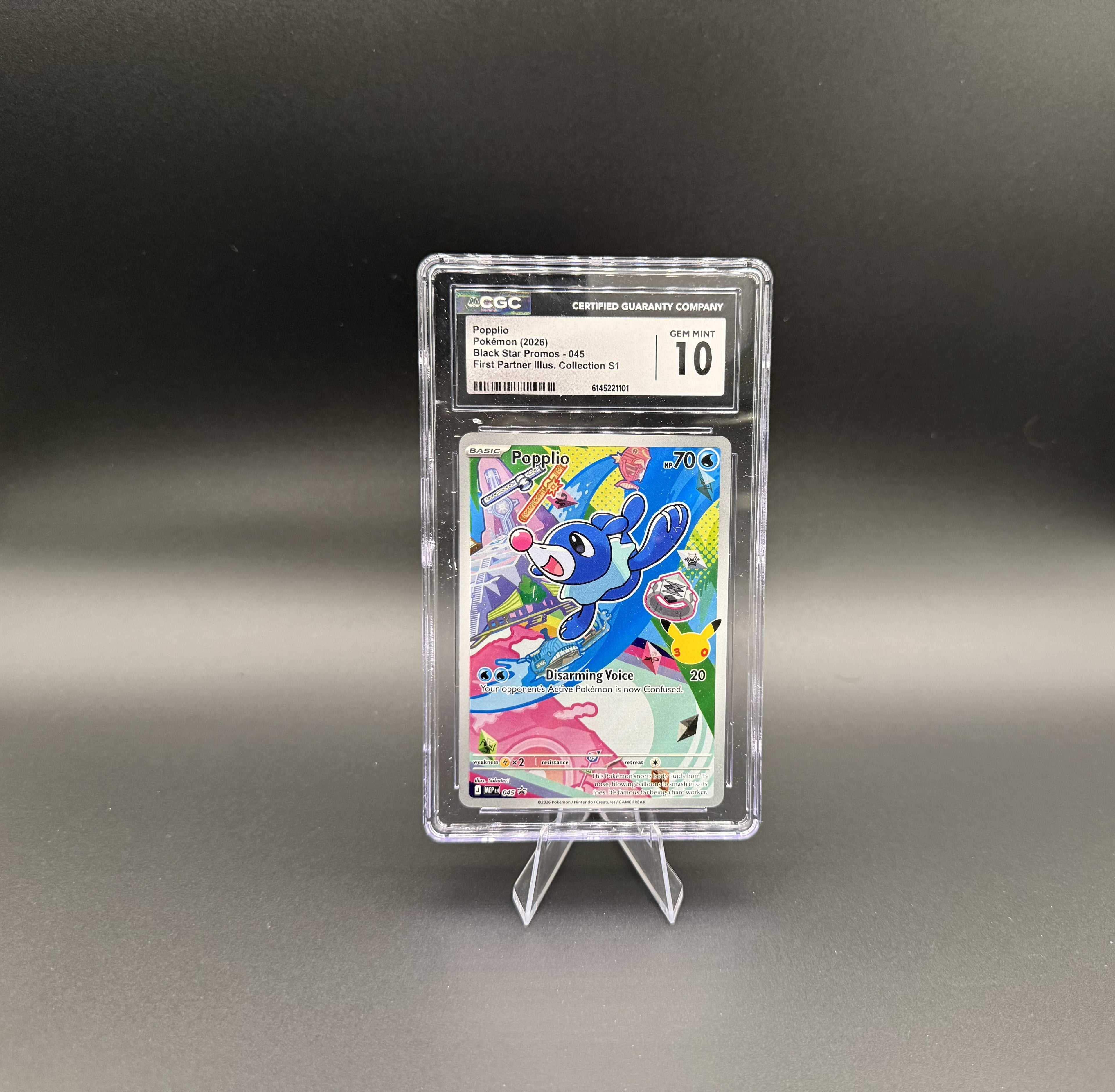Popolio - First Partner - Black Start Promo 045 - CGC  10