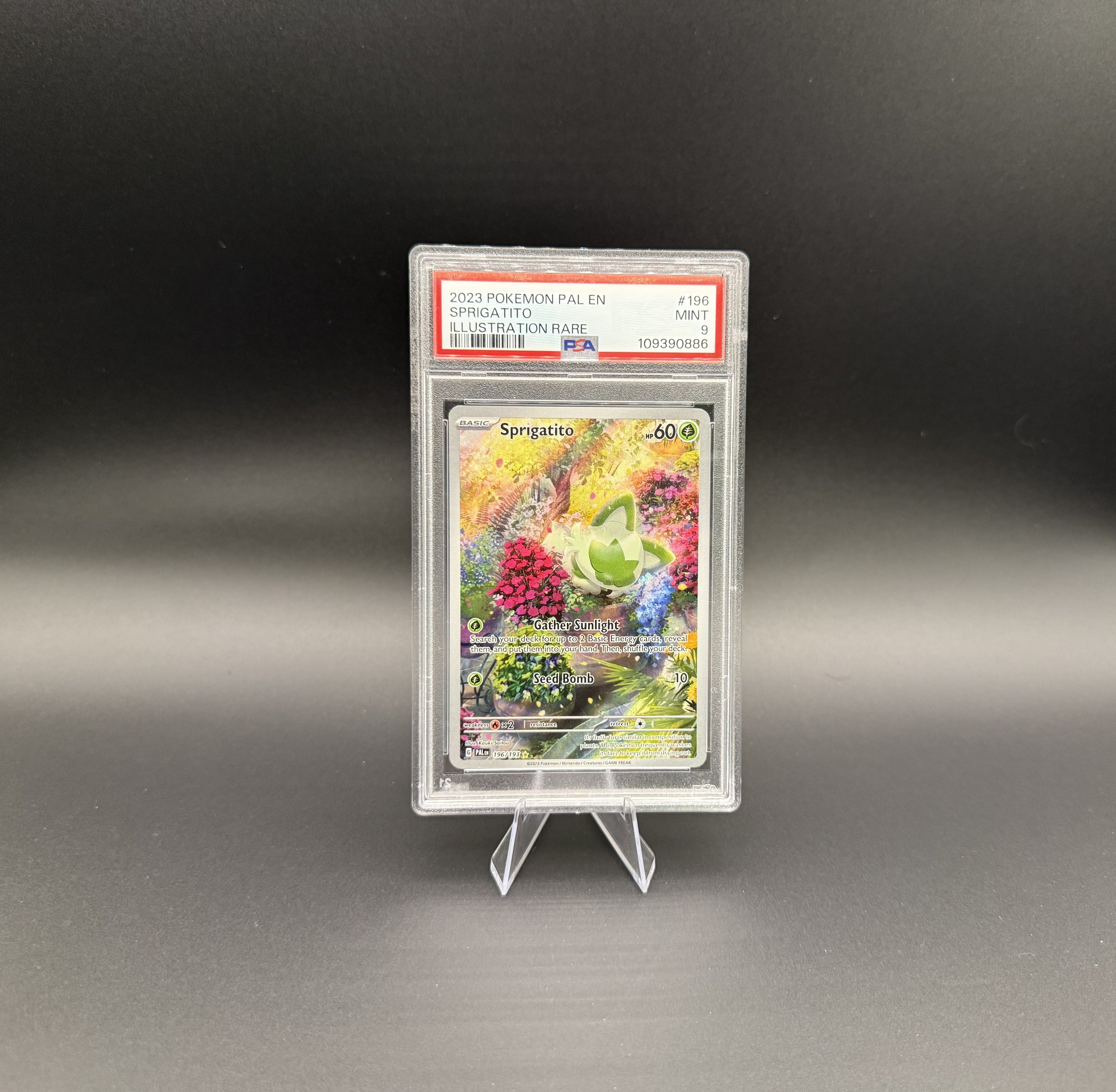 SPRIGATITO - PALDEA EVOLVED - 196/193 - PSA 9