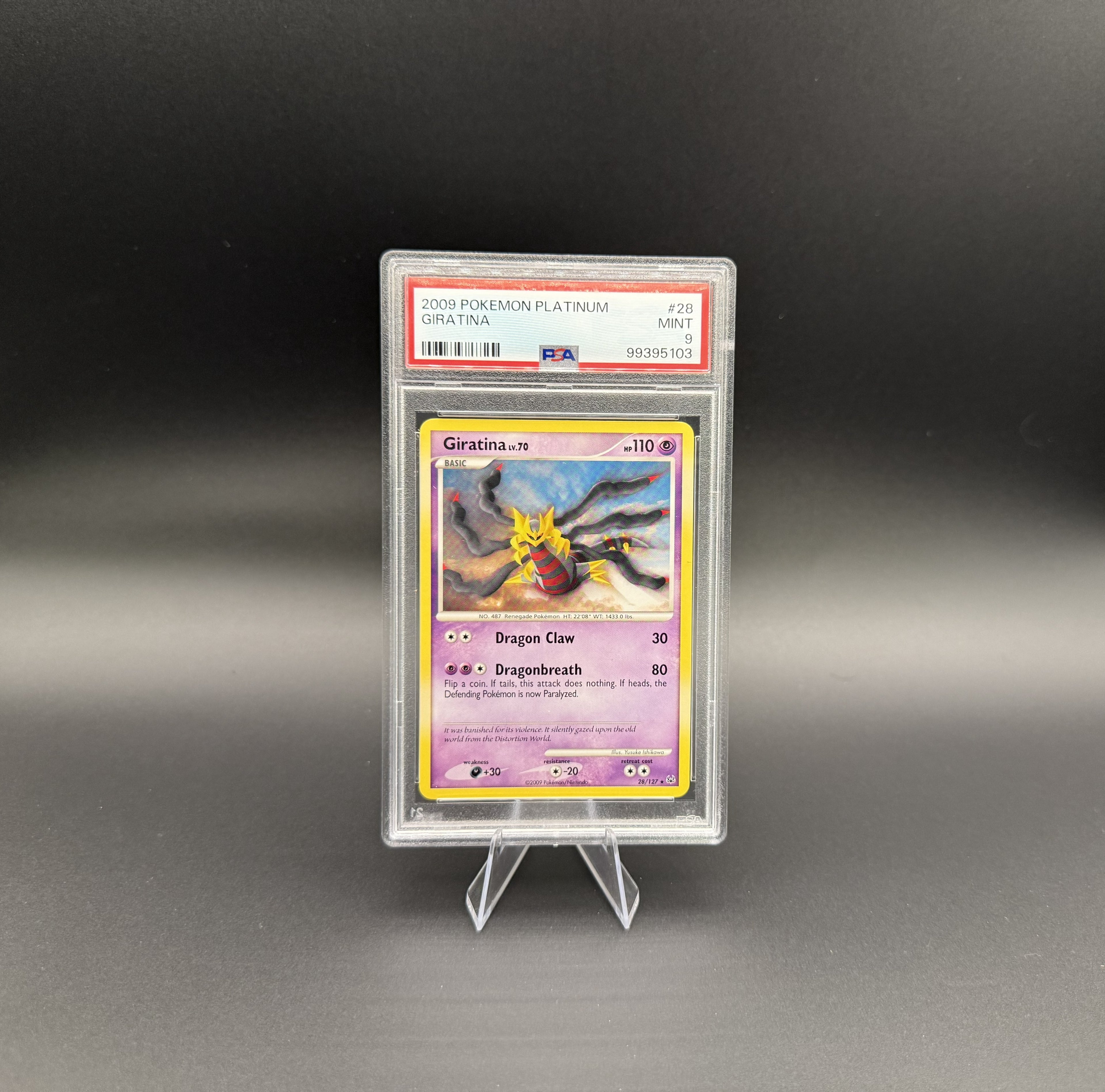 GIRATINA - PLATINUM - 28/127 - PSA 9