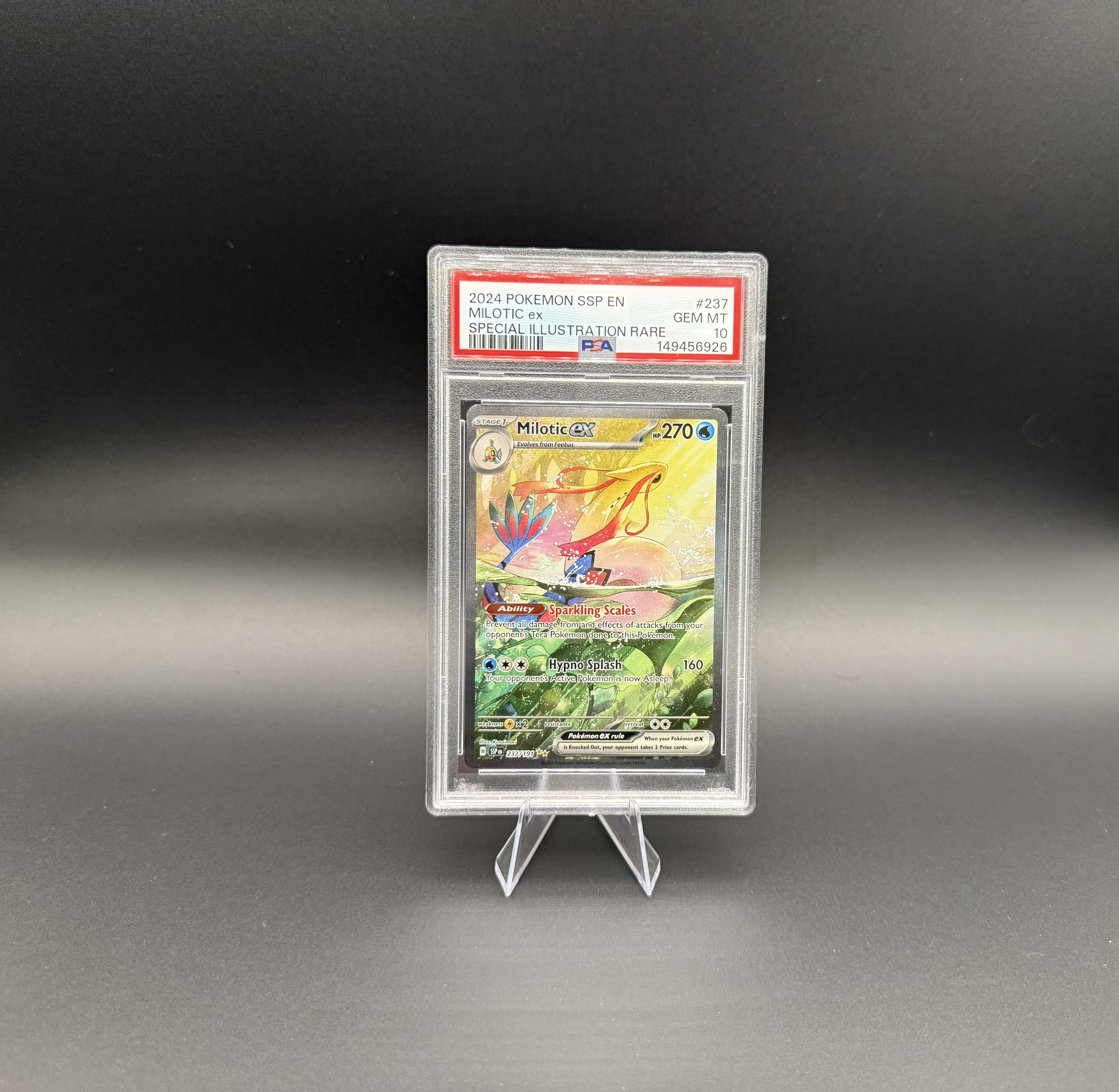 MILOTIC EX - SURGING SPARKS - 237/191 - PSA 10